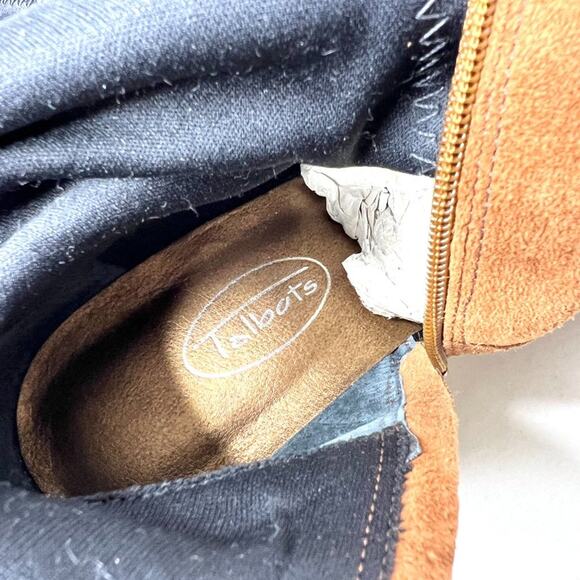 Talbots Brown Suede Wedge Tall Boots Size 7.5 NWOT - Picture 8 of 9